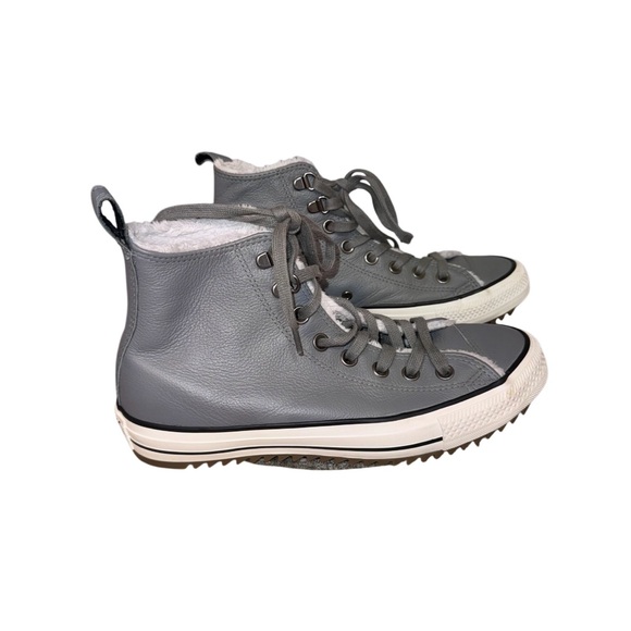 WRn1X CONVERSE ALL STAR Leather fur hiker boots men’s size 7 women's size 9 - Picture 15 of 17